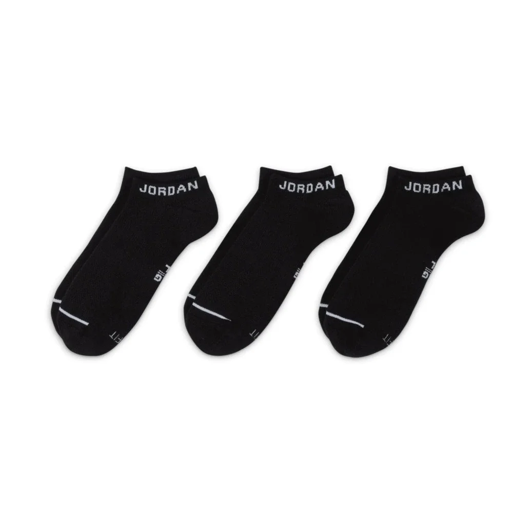 New Sz Medium Jordan Everyday Max No-Show Socks (3 Pair) SX5546-010